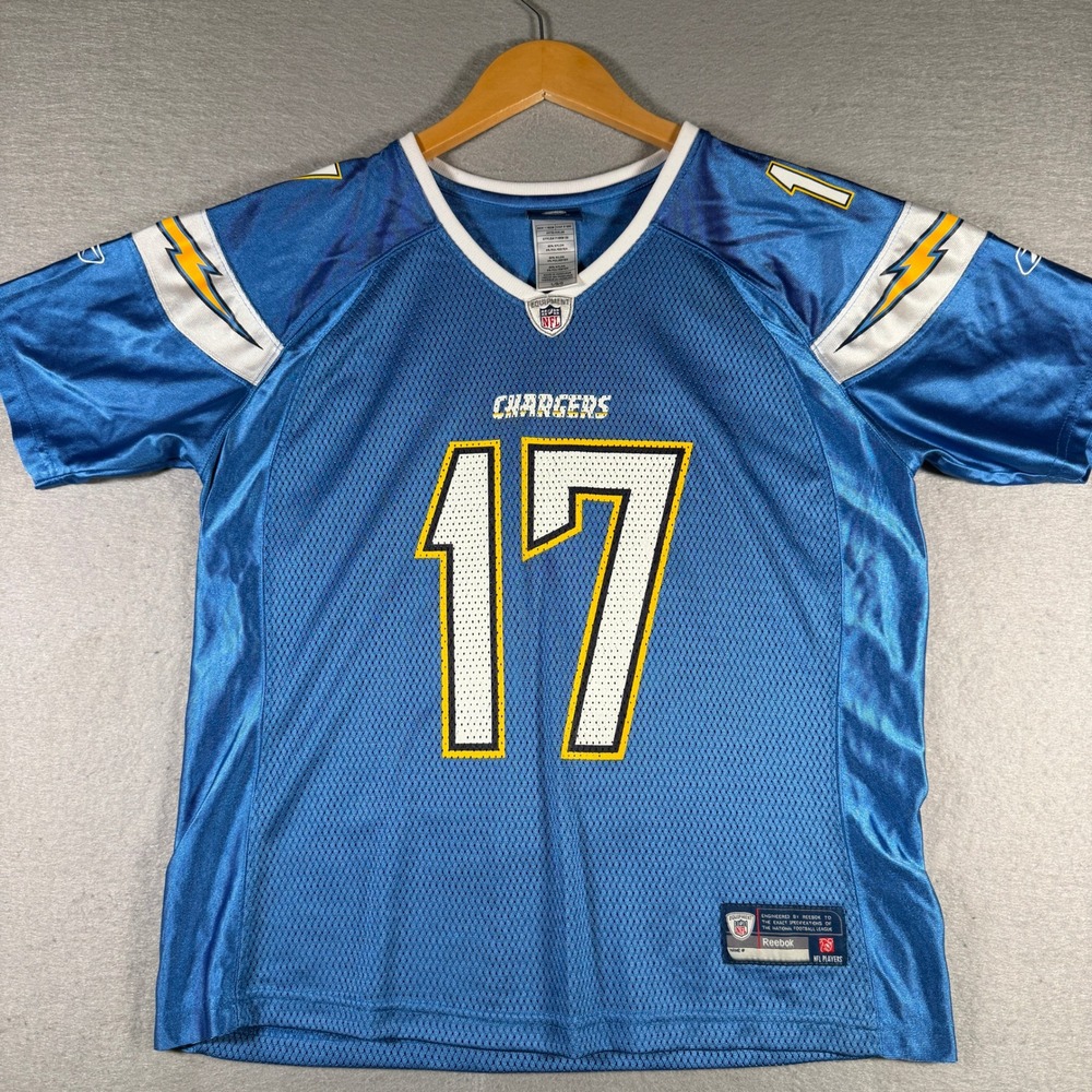 Reebok San Diego‎ Chargers Philip Rivers 17 NFL Jersey Blue Kids Large L/G